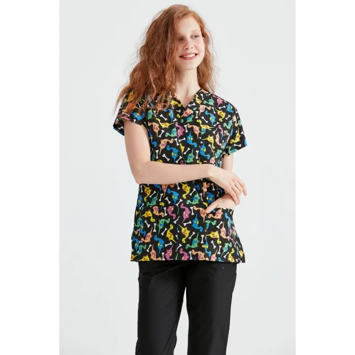 Dinazor Desenli Tek Üst Terikoton İnce Kumaş Forma