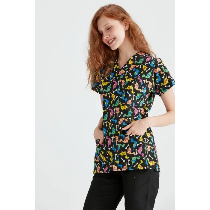 Dinazor Desenli Tek Üst Terikoton İnce Kumaş Forma