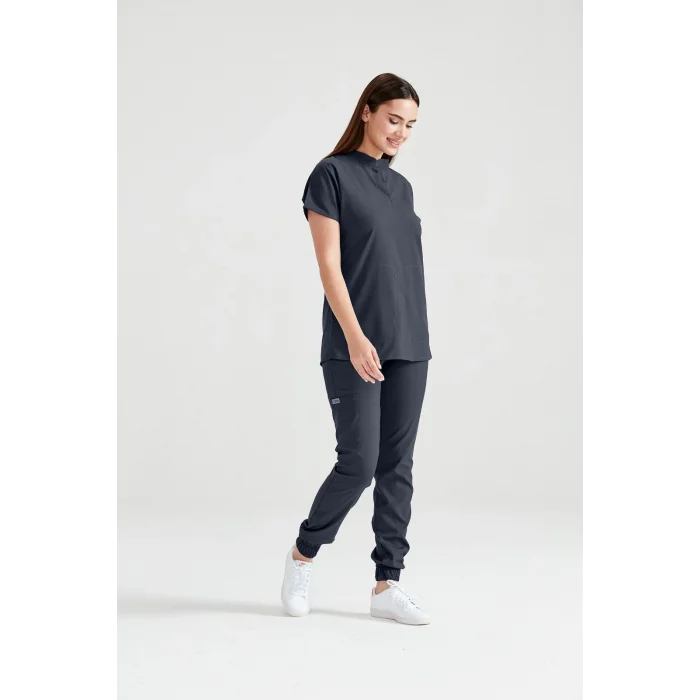 Füme Renk Perla Model Takım Likra Kumaş Tek Renk Forma