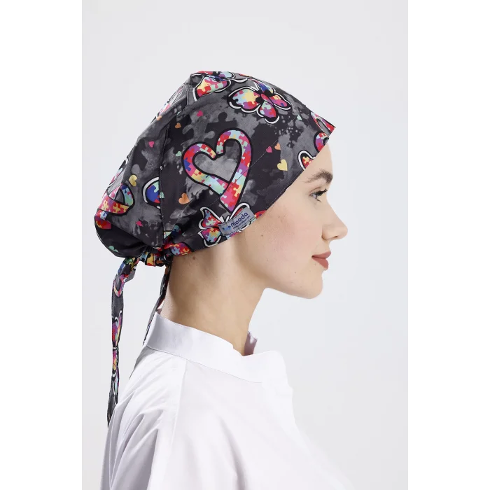 Gri Kelebek Desenli Cerrahi Bone