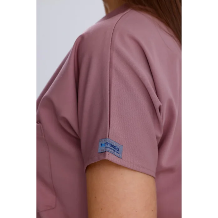 Gül Kurusu Dosaline Takım Likra Kumaş V Yaka Cerrahi Forma