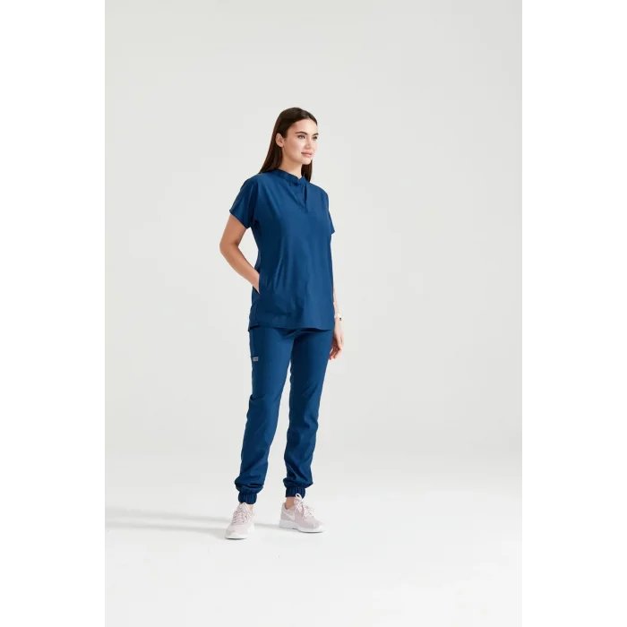 İndigo Mavi Renk Perla Model Takım Likra Kumaş Tek Renk Forma