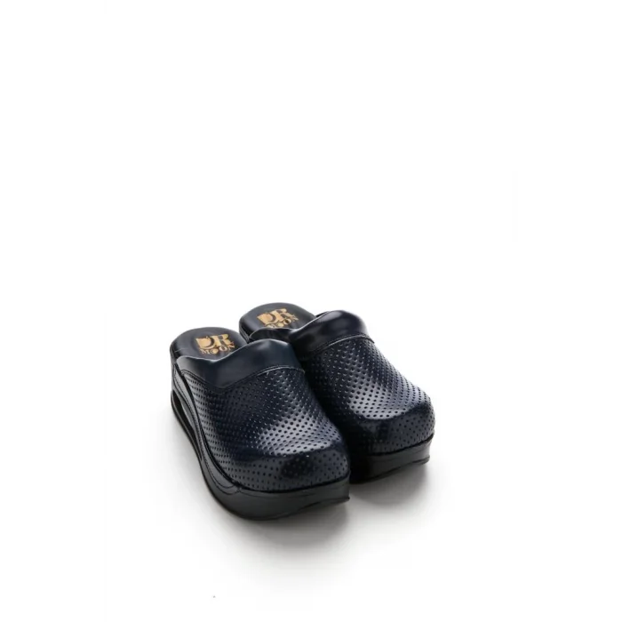 Lacivert Delikli Desenli Sabo Ortapedik Terlik