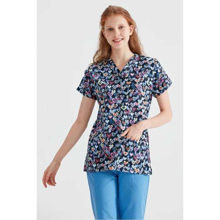 Minik Renkli Kalpj Tek Üst Likra Kumaş Dr Greys Kesim