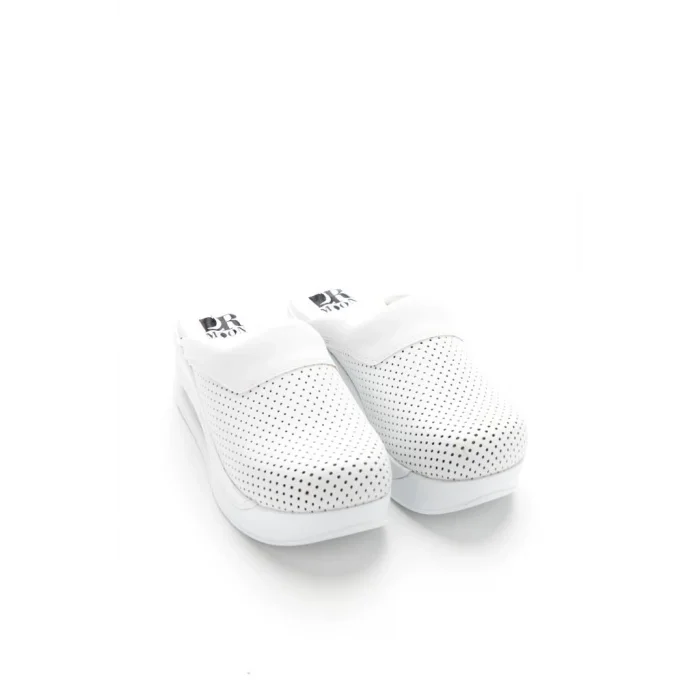 Sabo Classic Perforated White Clog