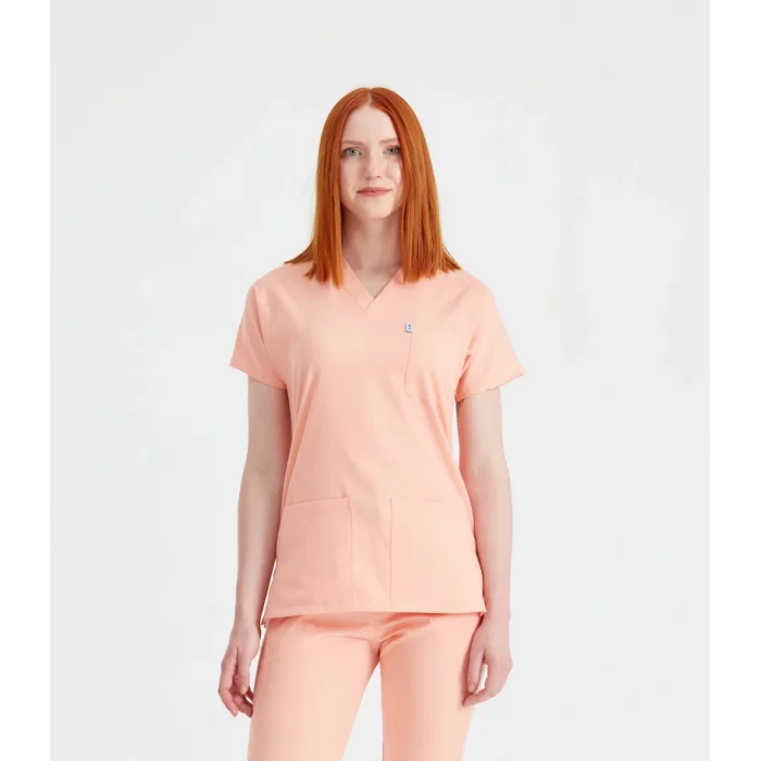 Somon Renk Tek Üst Likra Kumaş Dr Greys Kesim