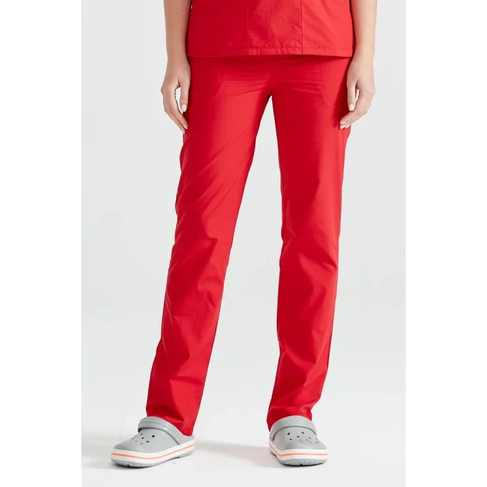 Tek Alt Kırmızı Terikoton İnce Kumaş Dr Greys Kesim