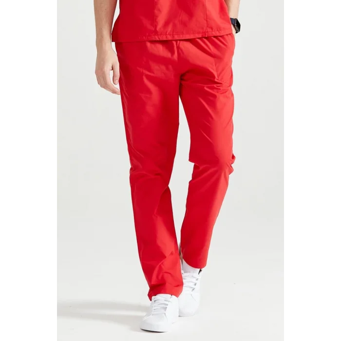 Tek Alt Kırmızı Terikoton İnce Kumaş Dr Greys Kesim