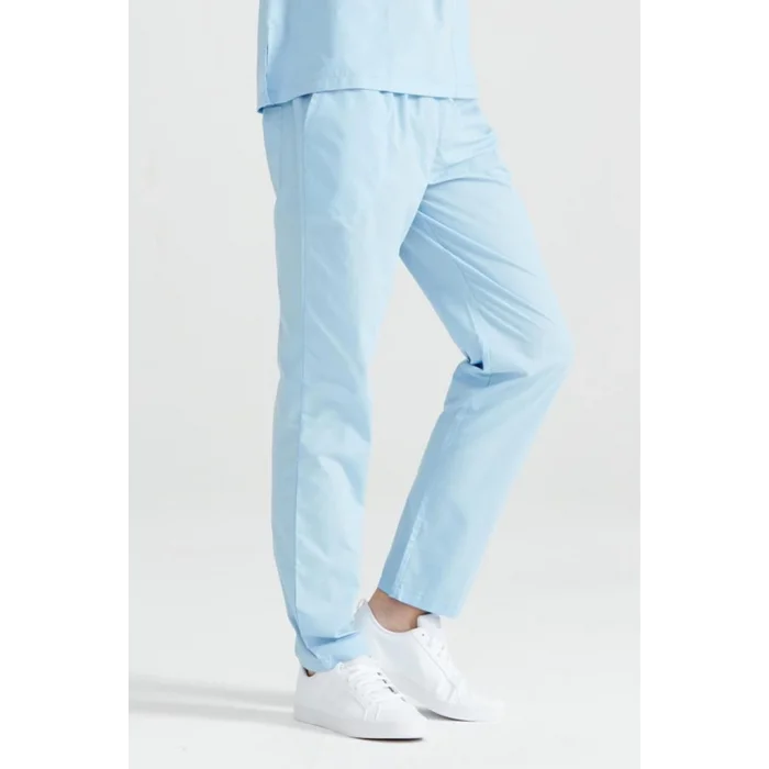 Açık Mavi Tek Alt Pantolon Terikoton İnce Kumaş