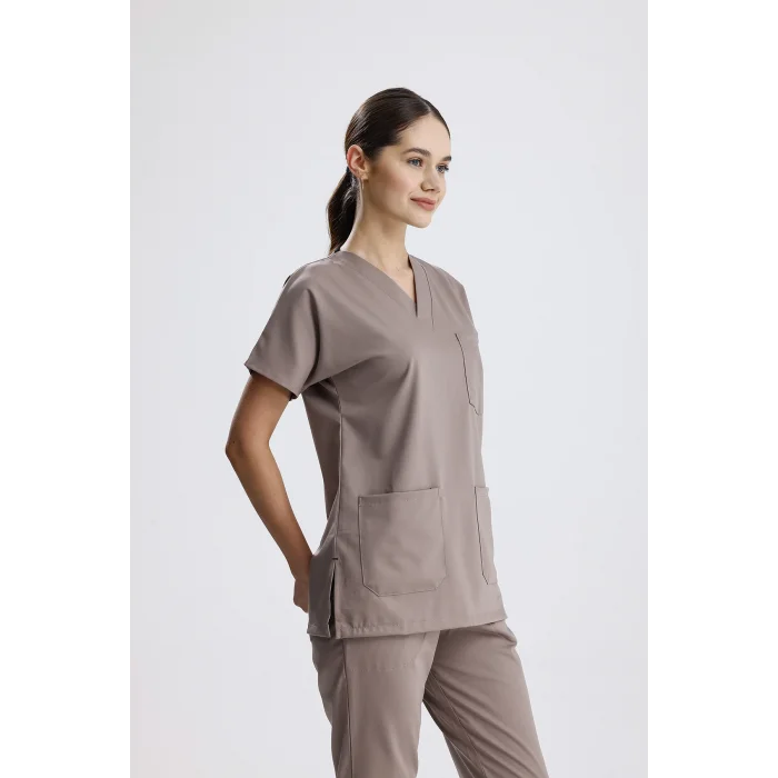 Vizon Renk Dosaline Cerrahi Üniforma Takımı