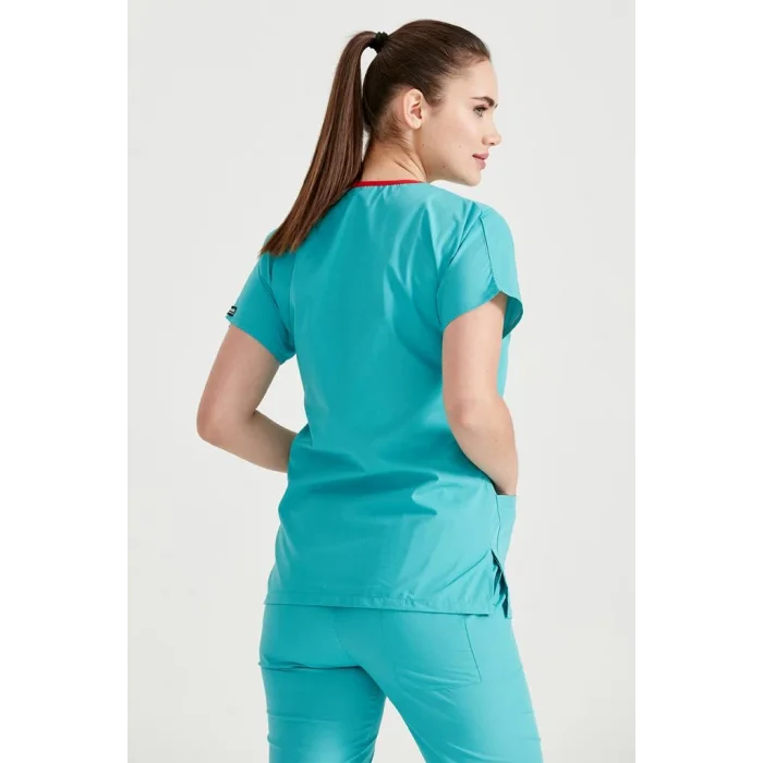 Yarasakol Benetton Yeşili Tek Üst Terikoton Kumaş