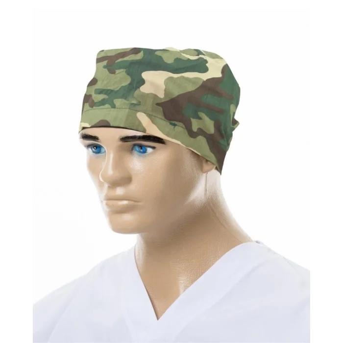 Yeşil Kamuflaj Desenli Cerrahi Bone