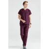 Mürdüm Set Terikoton Thin Fabric Dr. Greys Fit Uniform
