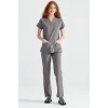 Dark Gray Suit Terry Cotton Fabric Dr Greys Fit Form
