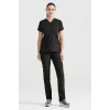 Black Team Terry Cotton Thin Fabric Dr. Greys Fit Uniform