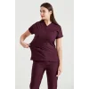 Unisex Plum Dr. Greys Cut Lycra Team Uniform