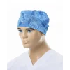 Light Blue Colored Camouflage Patterned Surgical Cap