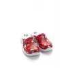 Red Teddy Bear Patterned Orthopedic Clog Slipper