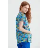 Monster Patterned Surgical Set Terikotton Thin Fabric V-neck Uniform