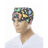 Black Colored Dinosaur Pattern Surgical Cap
