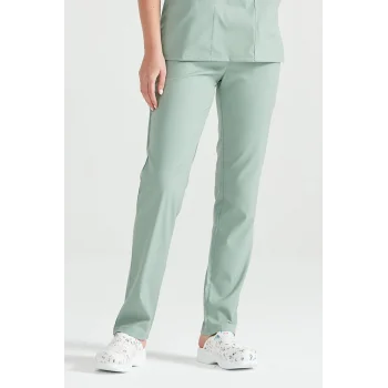 Küf Yeşili Tek Alt Terikoton Ince Kumaş Renkli Dr Greys Kesim Forma.