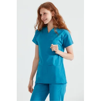 Yeni Yeşil Tek Üst Likra Kumaş Dr Greys Kesim Forma