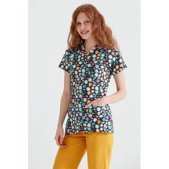 Fish Patterned Lycra Single Top Dr Greys Cut Form