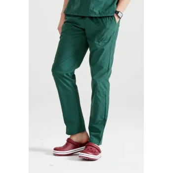 Cerrahi Forma Tek Alt Terikoton İnce Kumaş Dr Greys Kesim Haki Yeşil