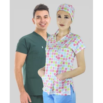 Surgical Single Topset - Square Patterned