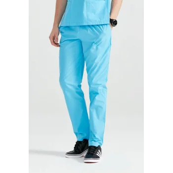 Hemşire Forması Turkuaz Tek Alt Terikoton İnce Kumaş Dr Greys Kesim