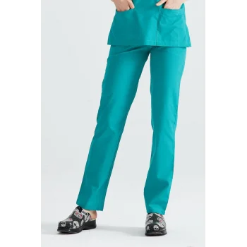 Hemşire Forması Ameliyathane Yeşili Tek Alt Terikoton Kumaş Dr Greys Kesim