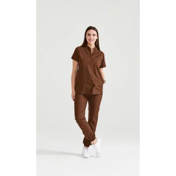 Kahve Renk Perla Model Takım Likra Kumaş Tek Renk Forma
