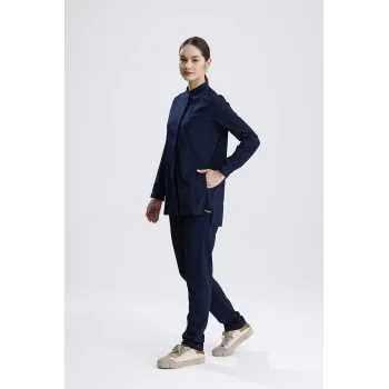 Lacivert Renk Rosa Model Likralı Kumaş Tek Renk Takım Forma