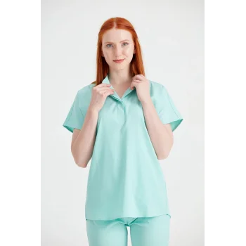 Mint Yeşili Renk Perla Model Takım Likra Kumaş Tek Renk Forma