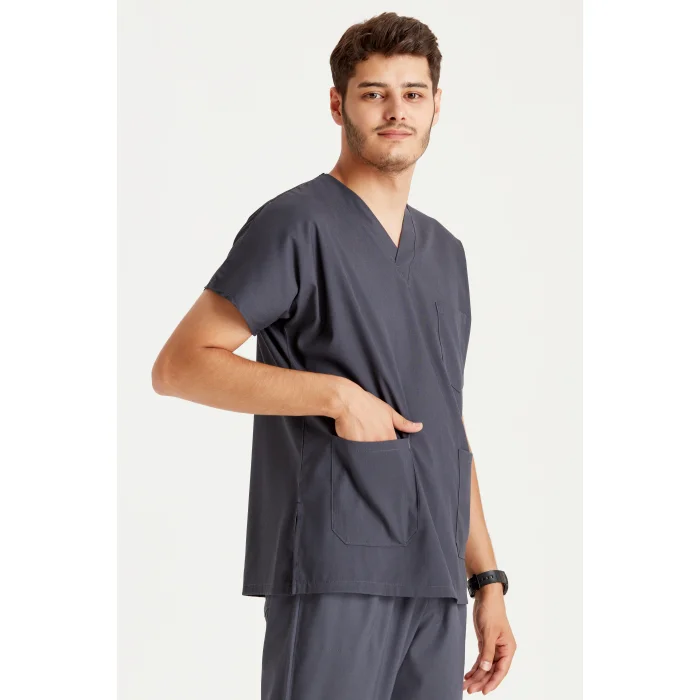 Füme Renk Tek Üst Likra Kumaş Dr Greys Kesim