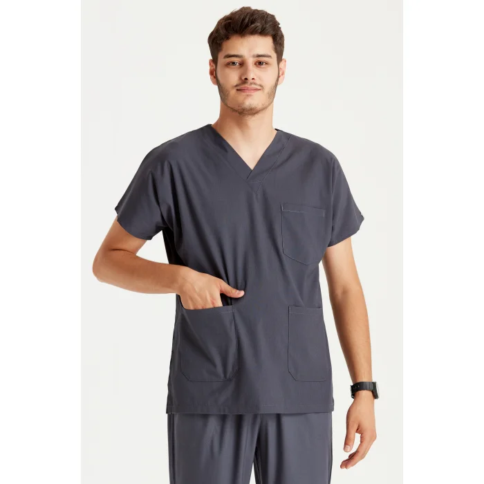 Füme Renk Tek Üst Likra Kumaş Dr Greys Kesim