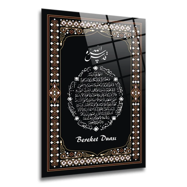 Bereket Duası Cam Tablo