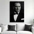 Atatürk Portre Cam Tablo - Dekoratif Modern Tasarım