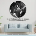 Kişiye Özel Yuvarlak Cam Tablo