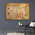 Piri Reis Haritası Cam Tablo