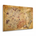 Piri Reis Haritası Cam Tablo