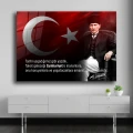 Tarihi Yaşadığımız Gibi Yazdık” Atatürk Sözlü Cam Tablo