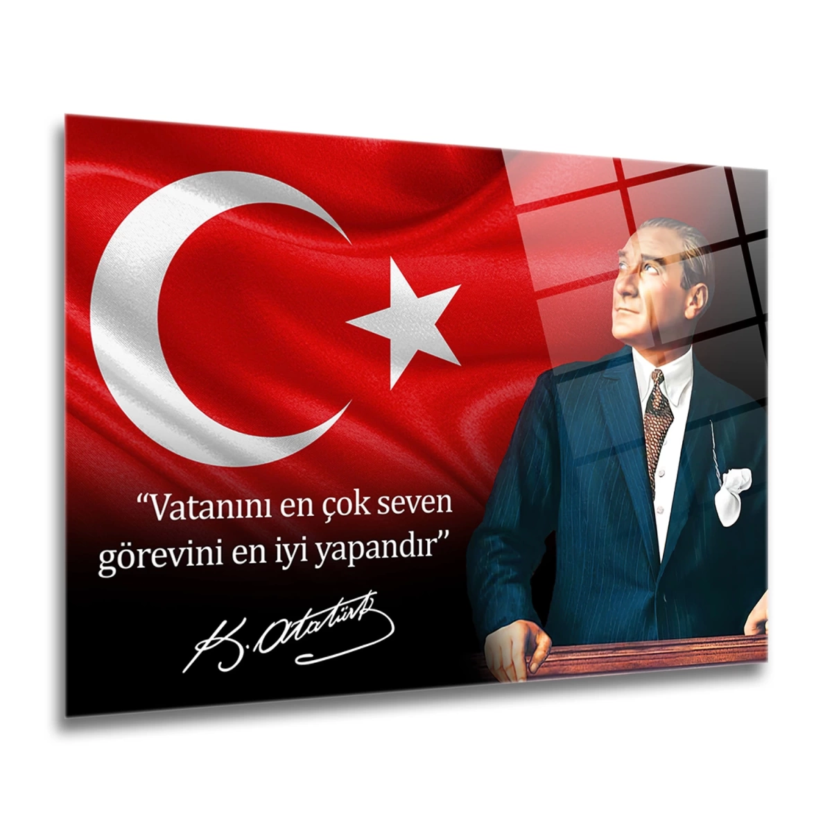 Atatürk Cam Tablo