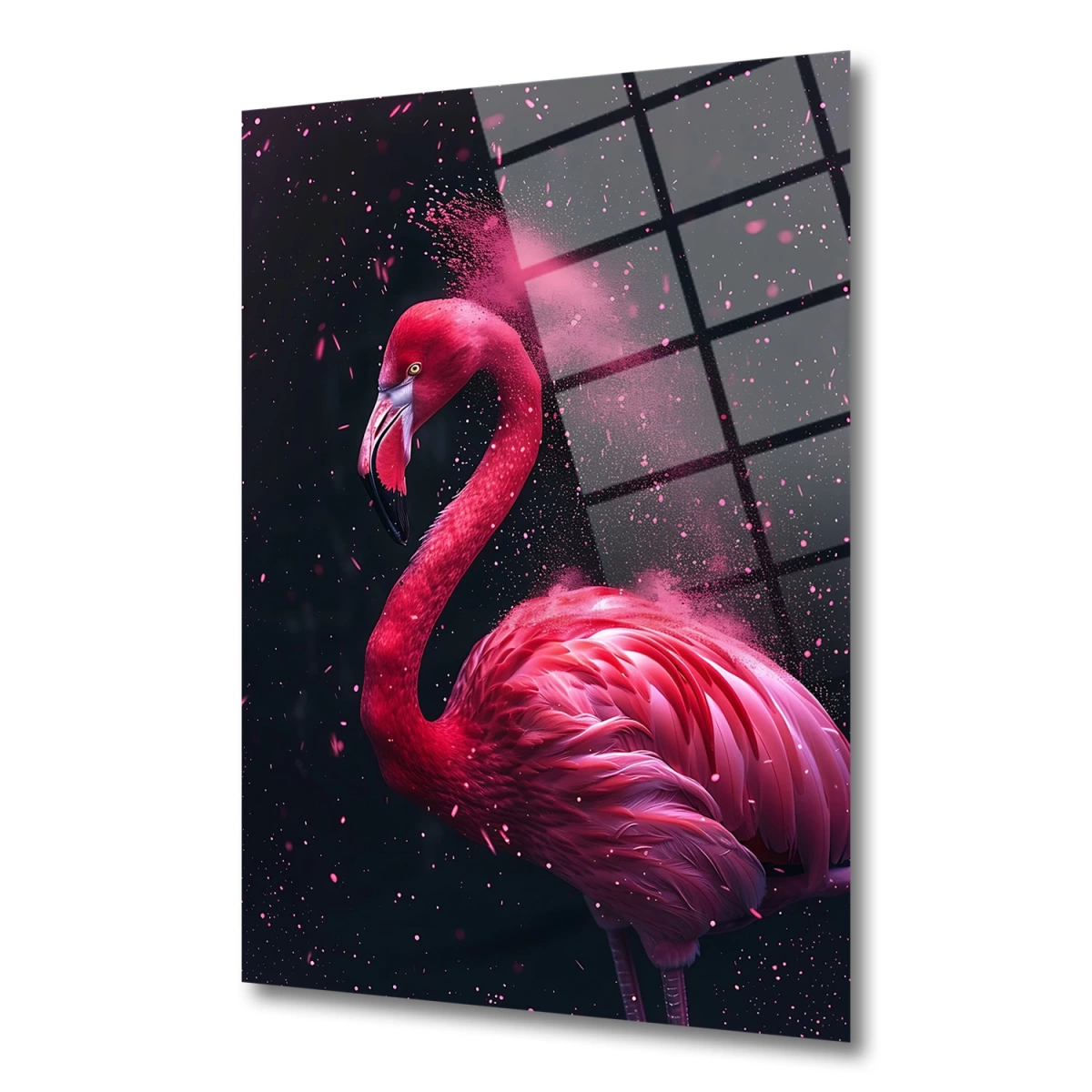 Flamingo Sanat Cam Tablo