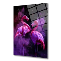 Flamingo Sanat Cam Tablo