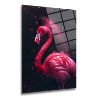 Flamingo Sanat Cam Tablo