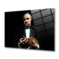 Godfather Vito Corleone Cam Tablo