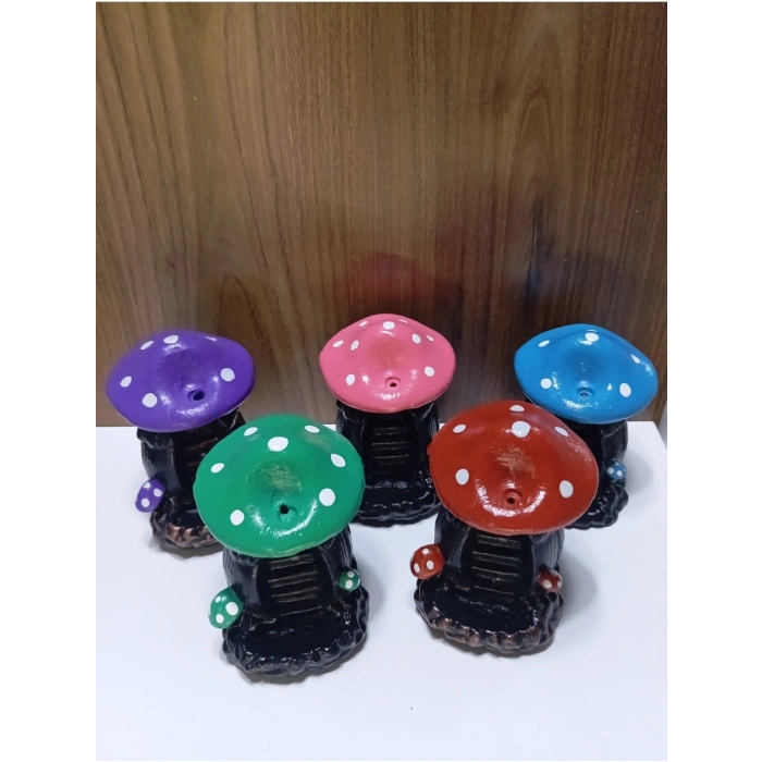 Mantar Mini Geri Akış Konik Tütsülük Buhurdanlık