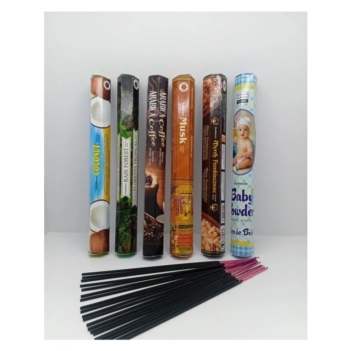 TEDİSANAT 120 ADET (6 LI) ÇUBUK TÜTSÜ DARSHAN