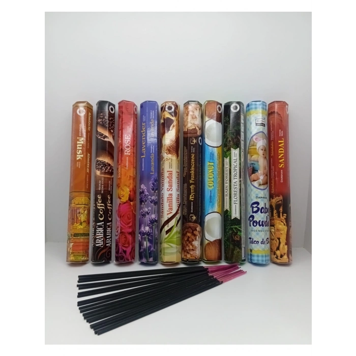 TEDİSANAT ÇUBUK TÜTSÜ 200 ADET (10 PAKET) DARSHAN